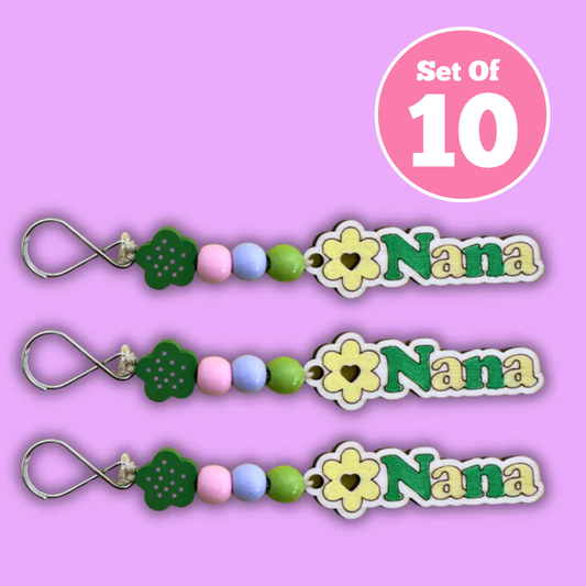 Set of 10 - Nana Keyring