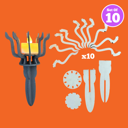Set of 10 - Olympic Torch Craft