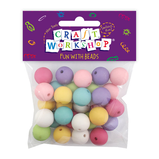 Bag of Pastel beads 14mm