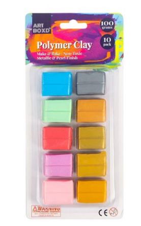 100G POLYMER CLAY ASST PEARL