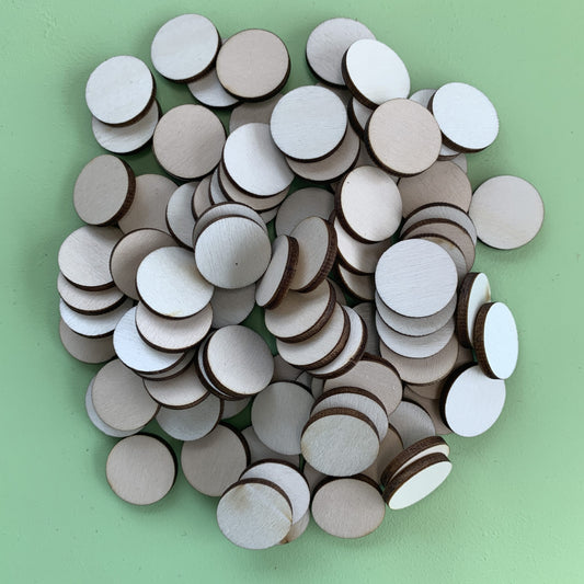 2cm wooden token blanks