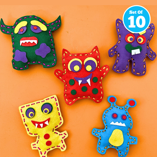 Set of 10 - Monster Plushies