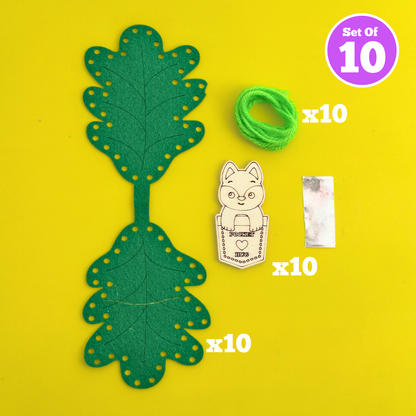 Set of 10 - Pocket Hug Sleepy Leaf