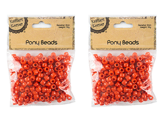 Pony Beads Red