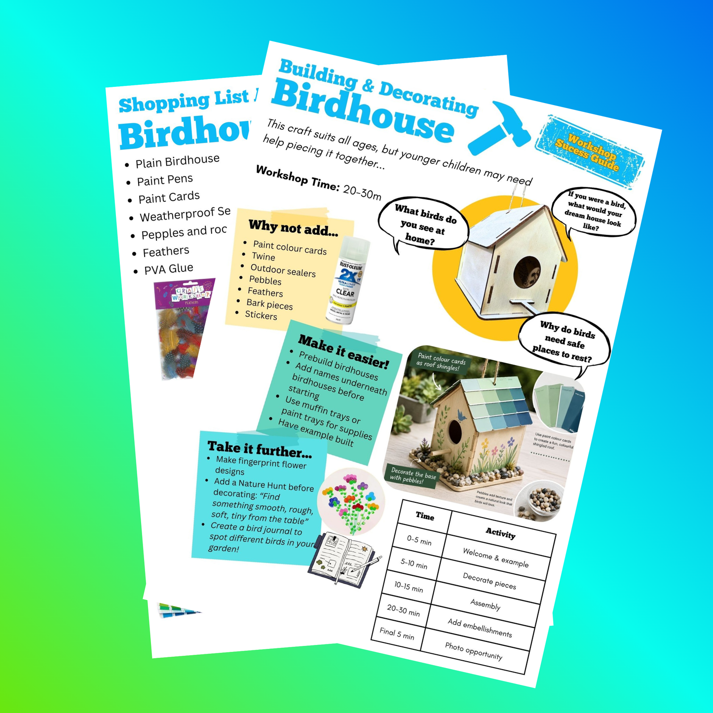 Birdhouse Workshop Success Guide