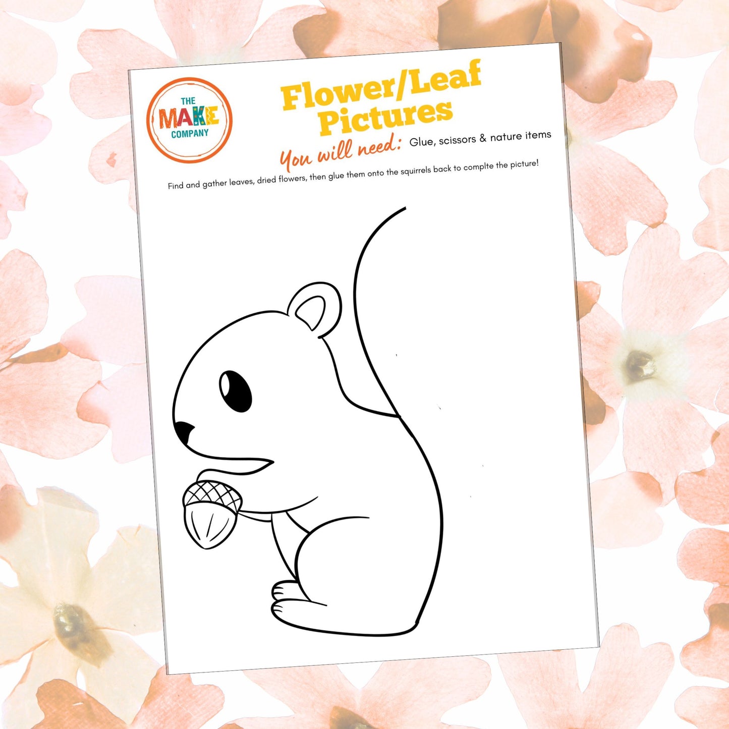 Flower and Leaf Creatures - Free Printable