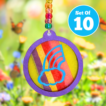 Set of 10 - Rainbow Suncatcher