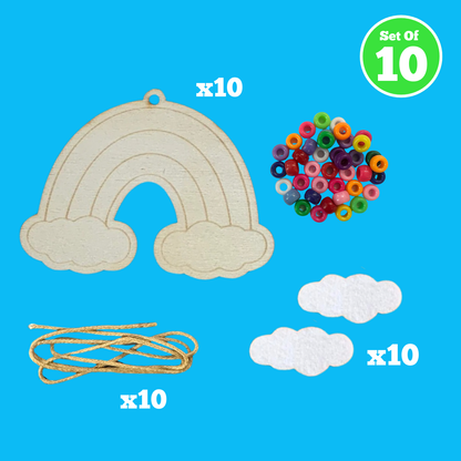 Set of 10 - Rainbow Charm
