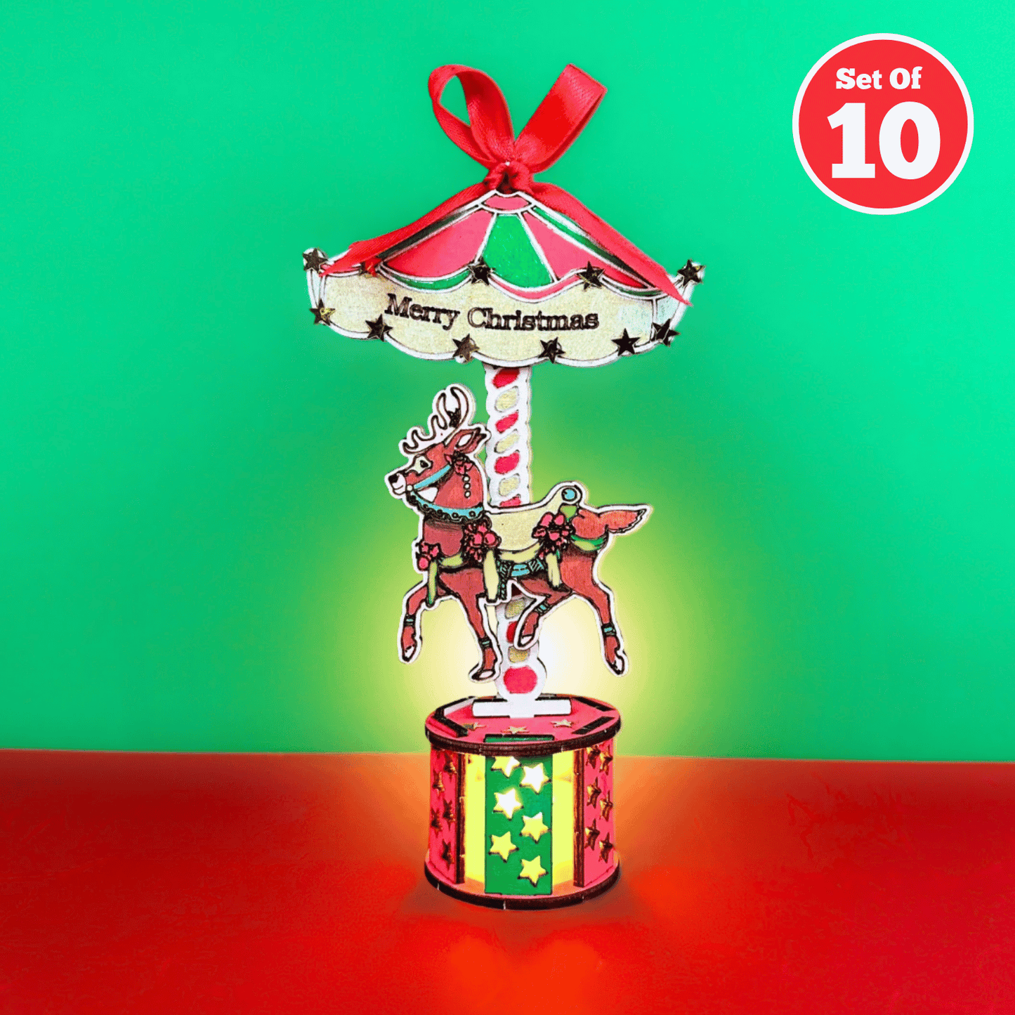 Set of 10 - Reindeer Carousal