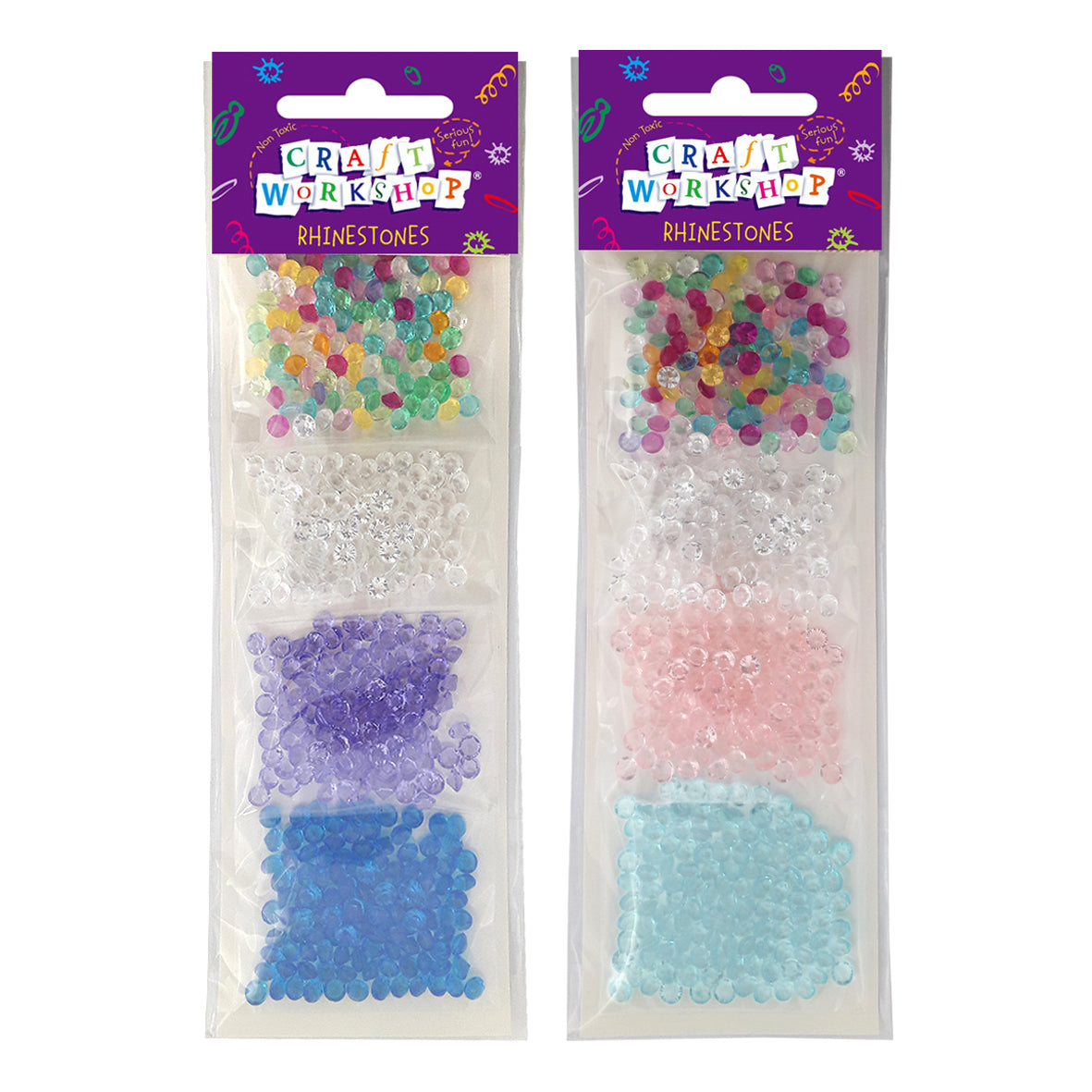 Craft Mini Acrylic Gems 4.5mm 2asst