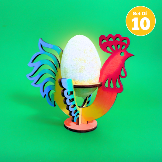 Set of 10 - Rooster Egg Holder