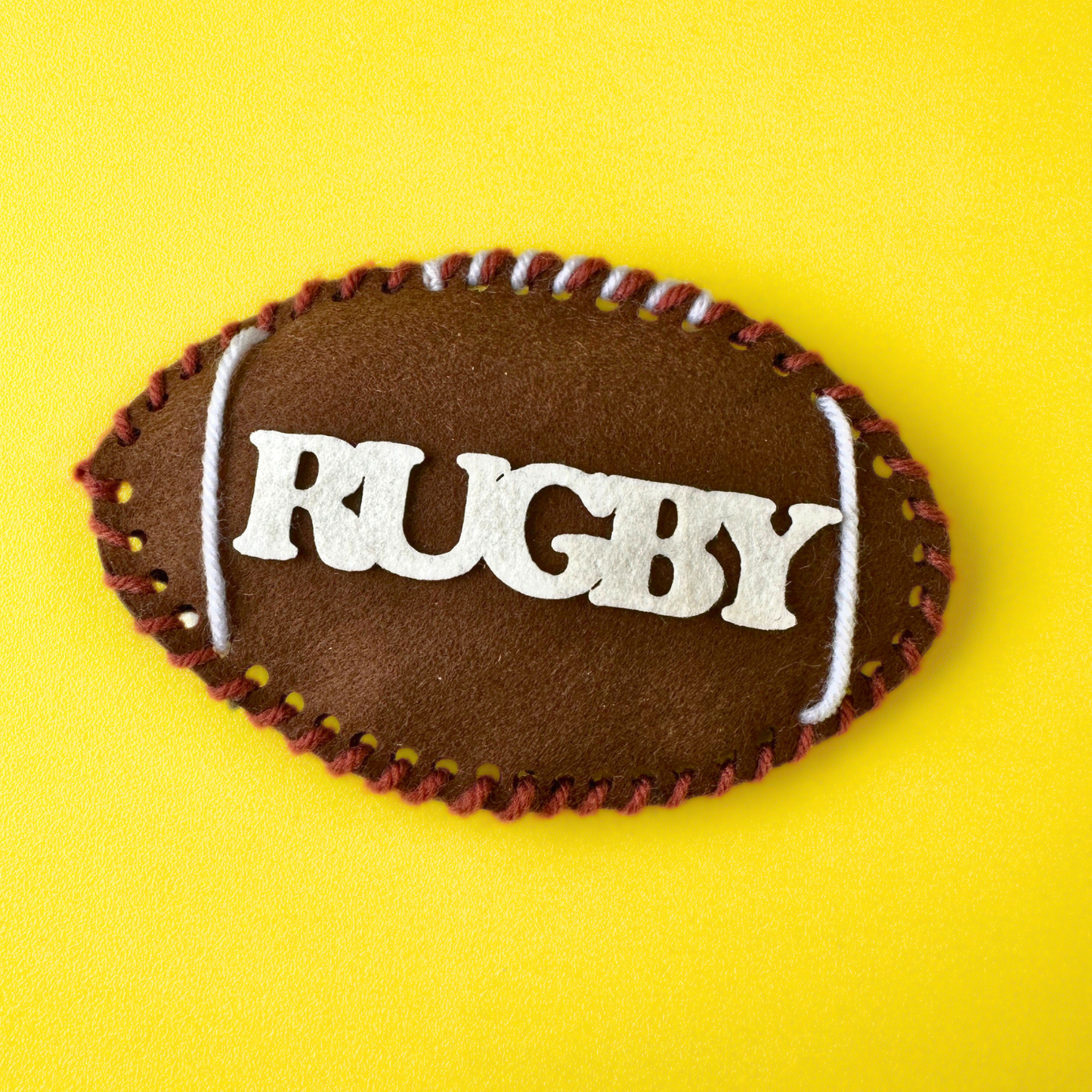 Set of 10 - Rugby Felt Ball