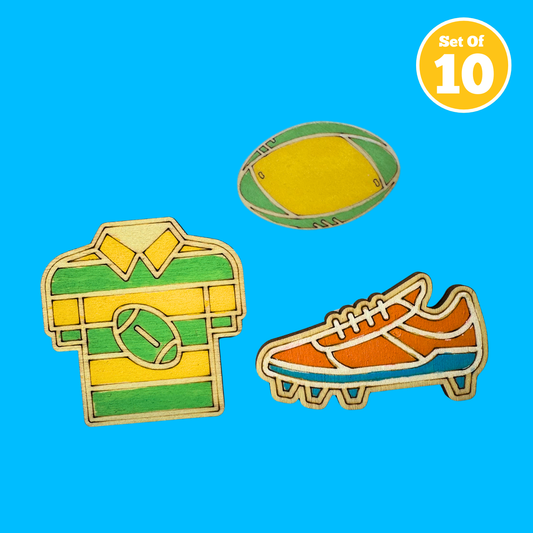 Set of 10 - Rugby Magnets
