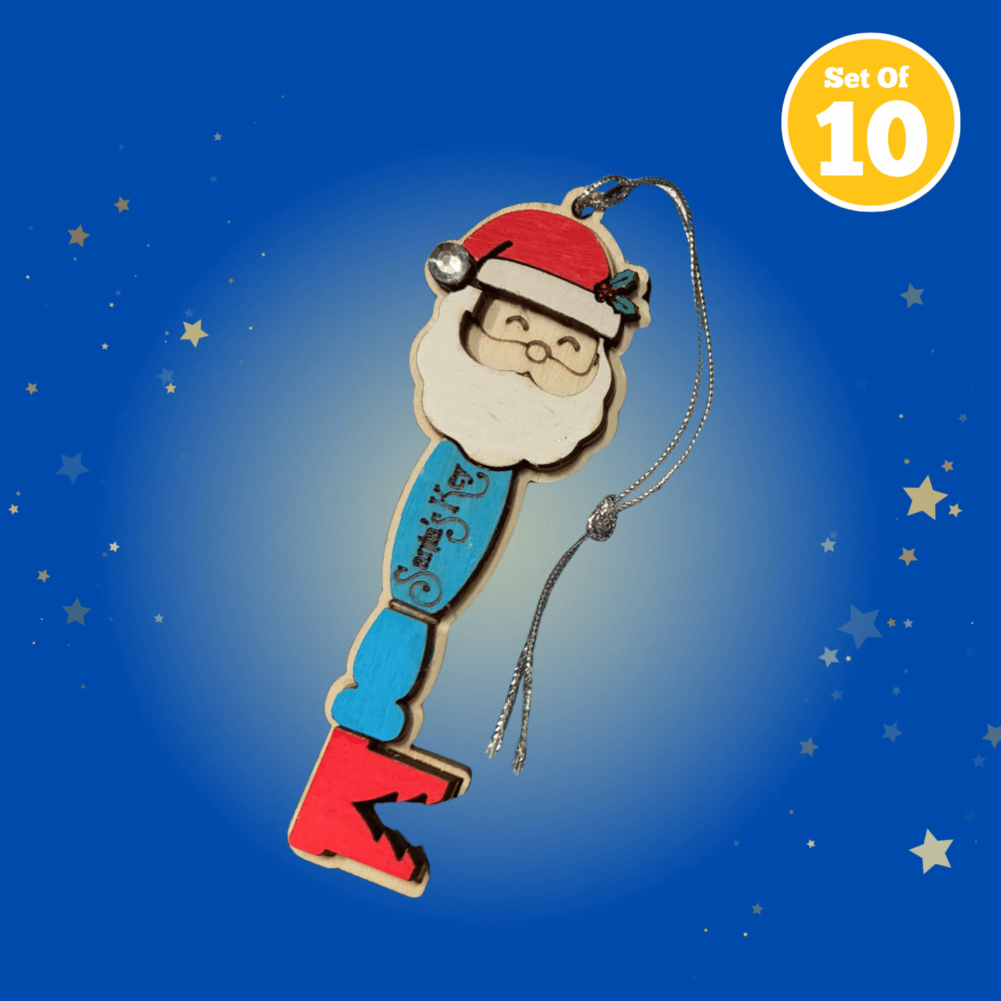 Set of 10 - Santa Key
