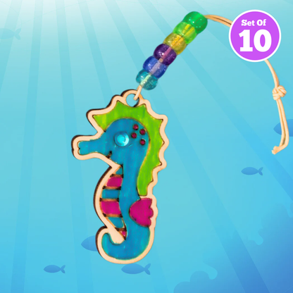 Set of 10 - Seahorse Bag Charm