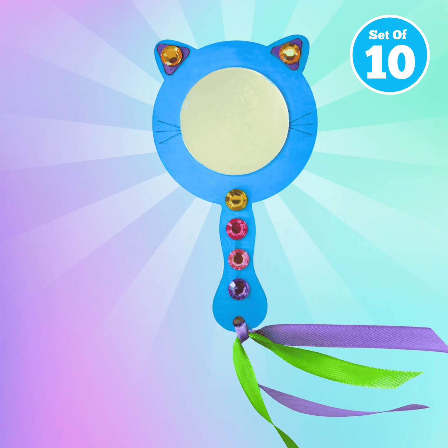 Set of 10 - Cat Mirror