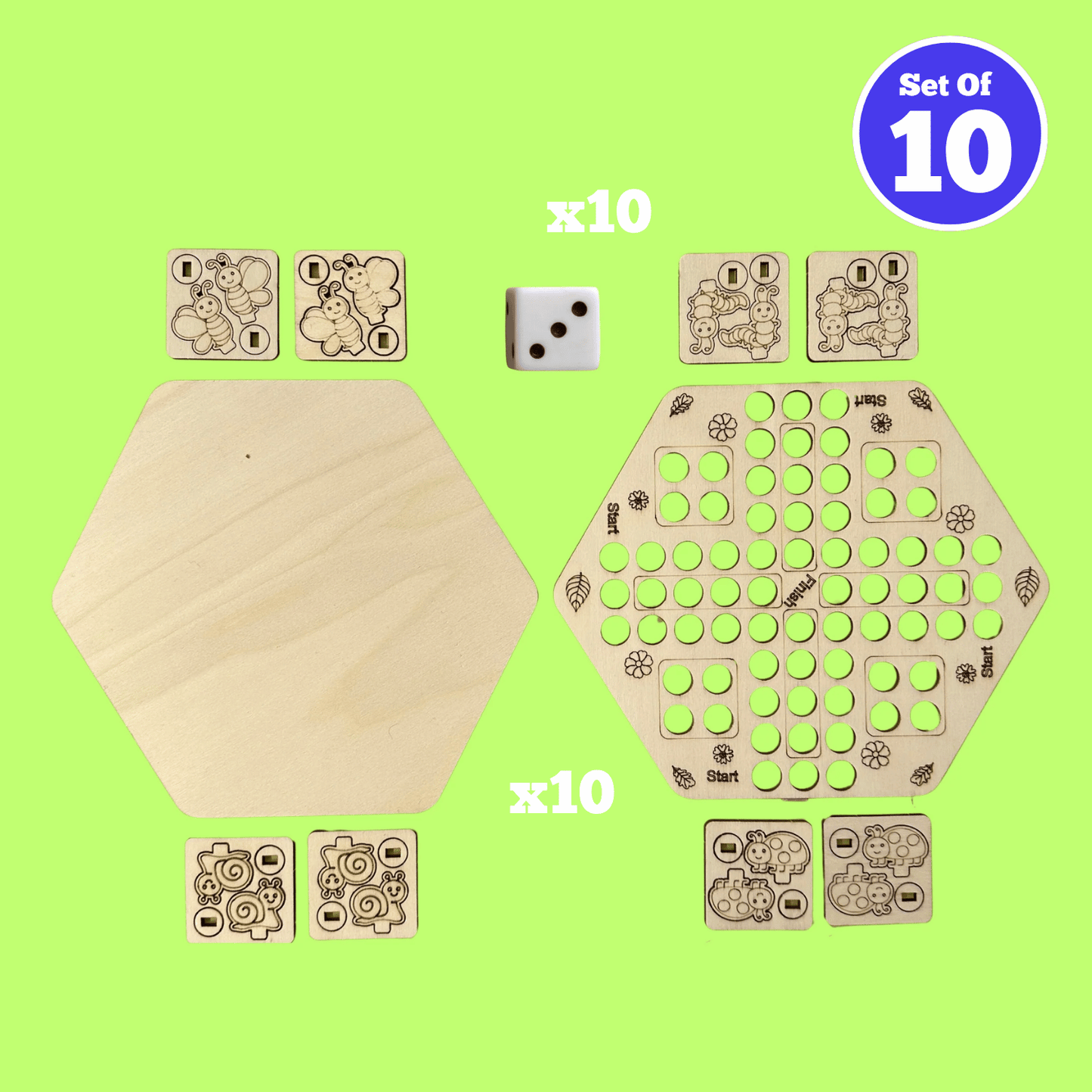 Set of 10 - Crawl and Conquer Game