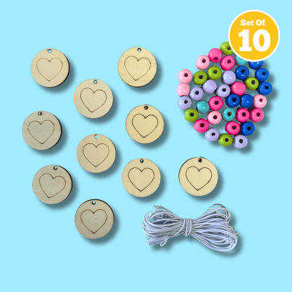 Set of 10 - Heart Necklace