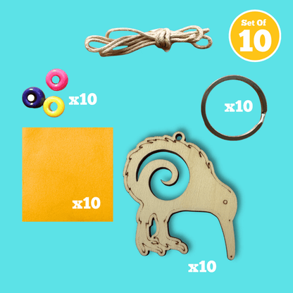 Set of 10 - Kiwi Bag Charm