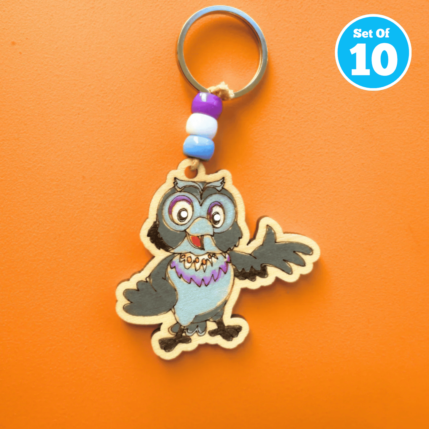Set of 10 - Morepork Bag Charm