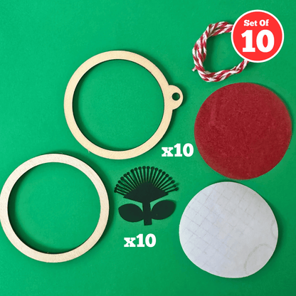 Set of 10 - Pohutukawa Sun Catcher