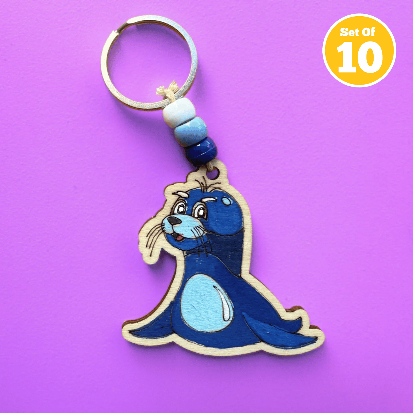 Set of 10 - Seal Bag Charm