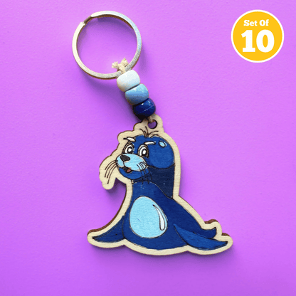 Set of 10 - Seal Bag Charm