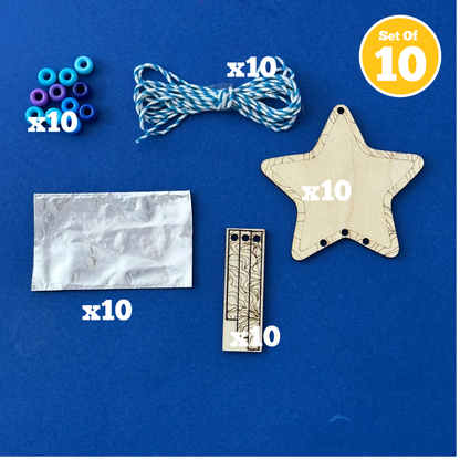 Set of 10 - Star Windchime