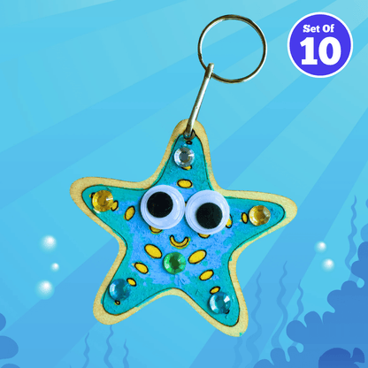 Set of 10 - Starfish Bag Charm