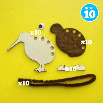 Set of 10 - Tokoeka Kiwi