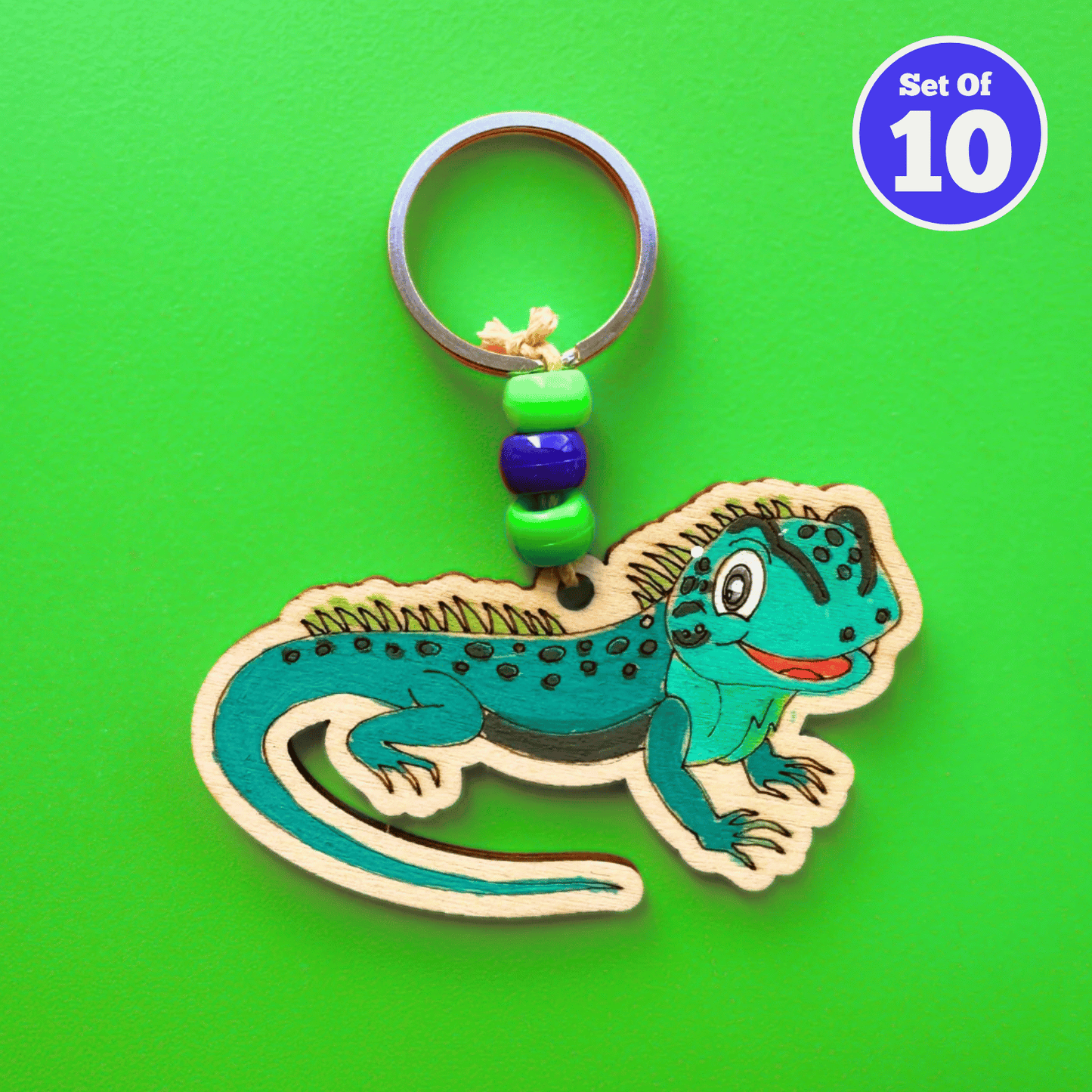 Set of 10 - Tuatara Bag Charm