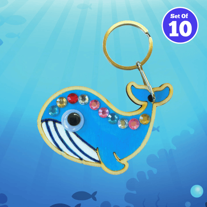 Set of 10 - Whale Bag Charm