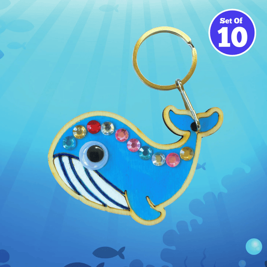Set of 10 - Whale Bag Charm