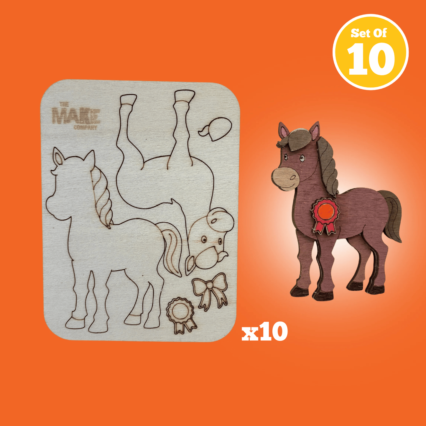Set of 10 - Wildwood Horse