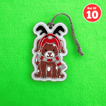 Set of 10 - Christmas Dog Decoration
