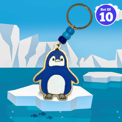 Set of 10 - Little Blue Penguin Bag Charm
