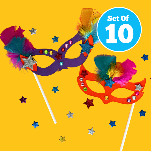 Set of 10 - Carnival Mask