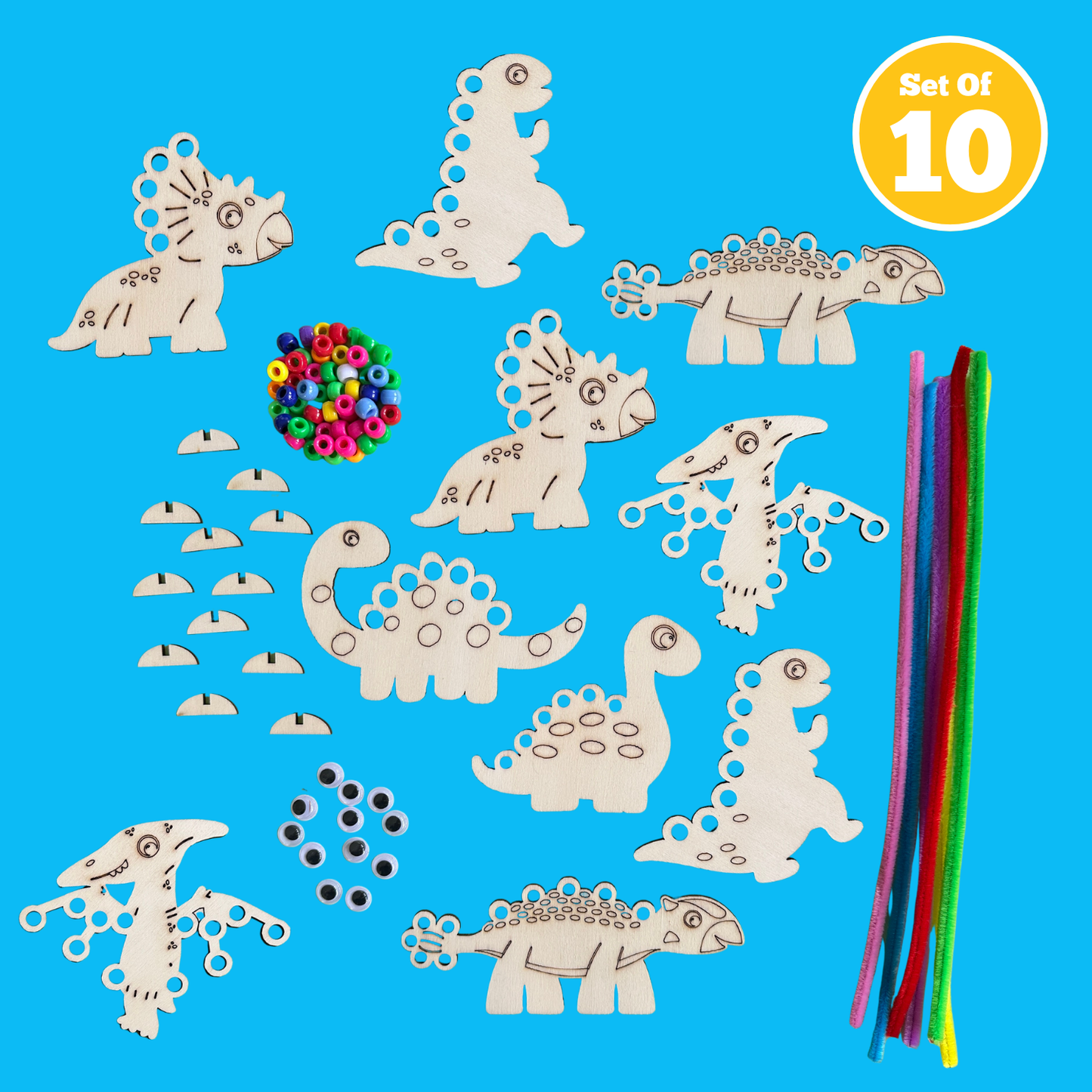 Set of 10 - Dinosaurs