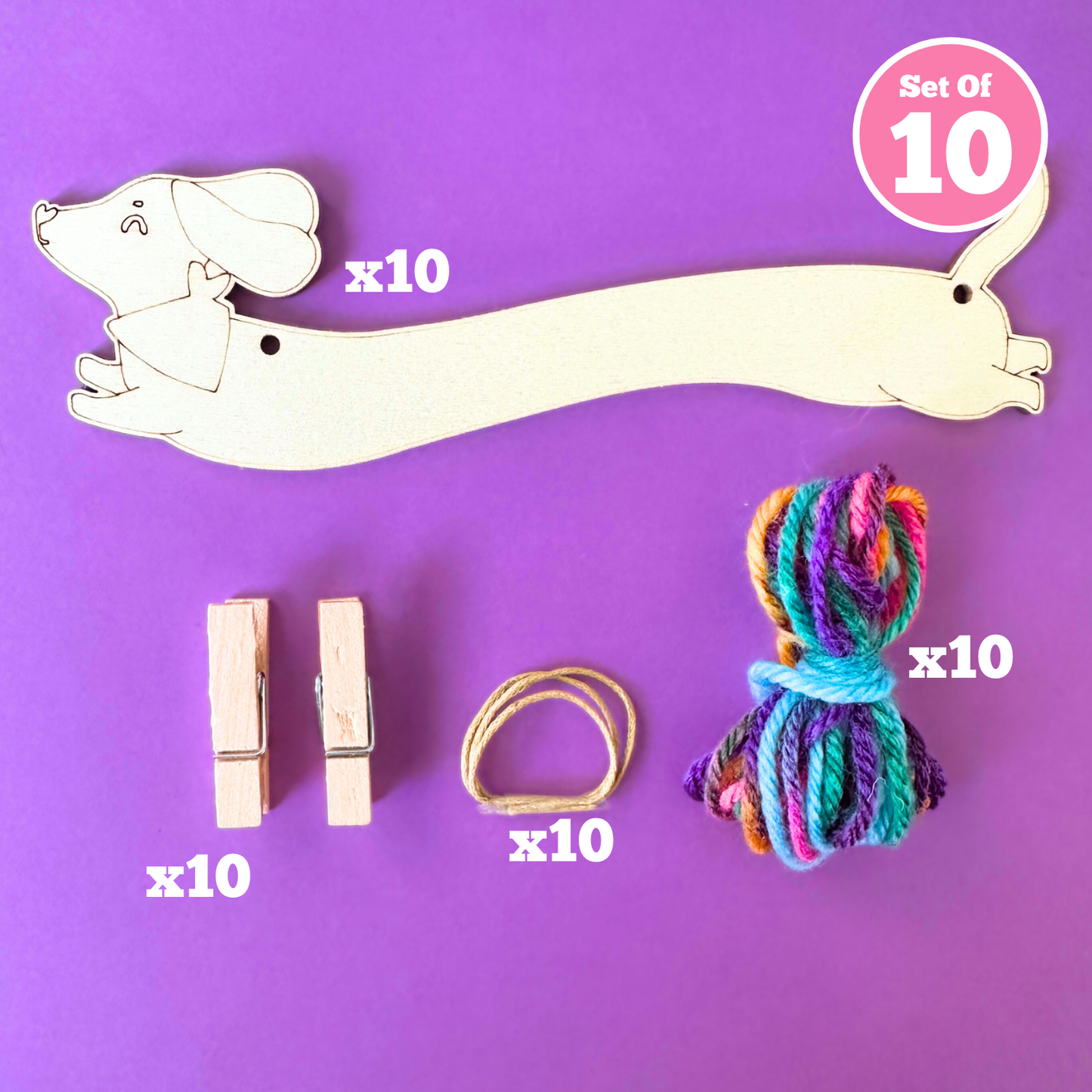 Set of 10 - Mini Memo Holder