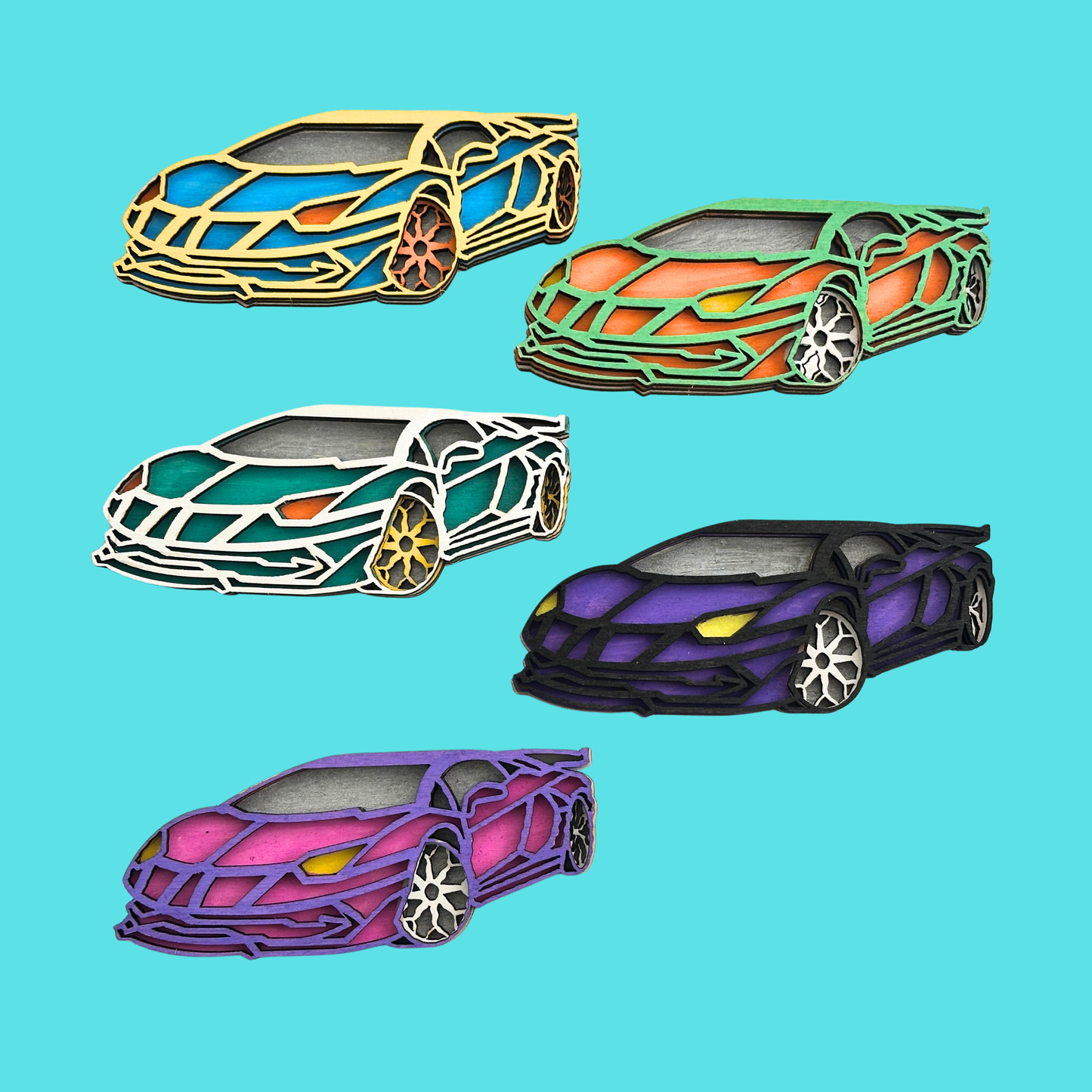 Set of 10 - Super Cars