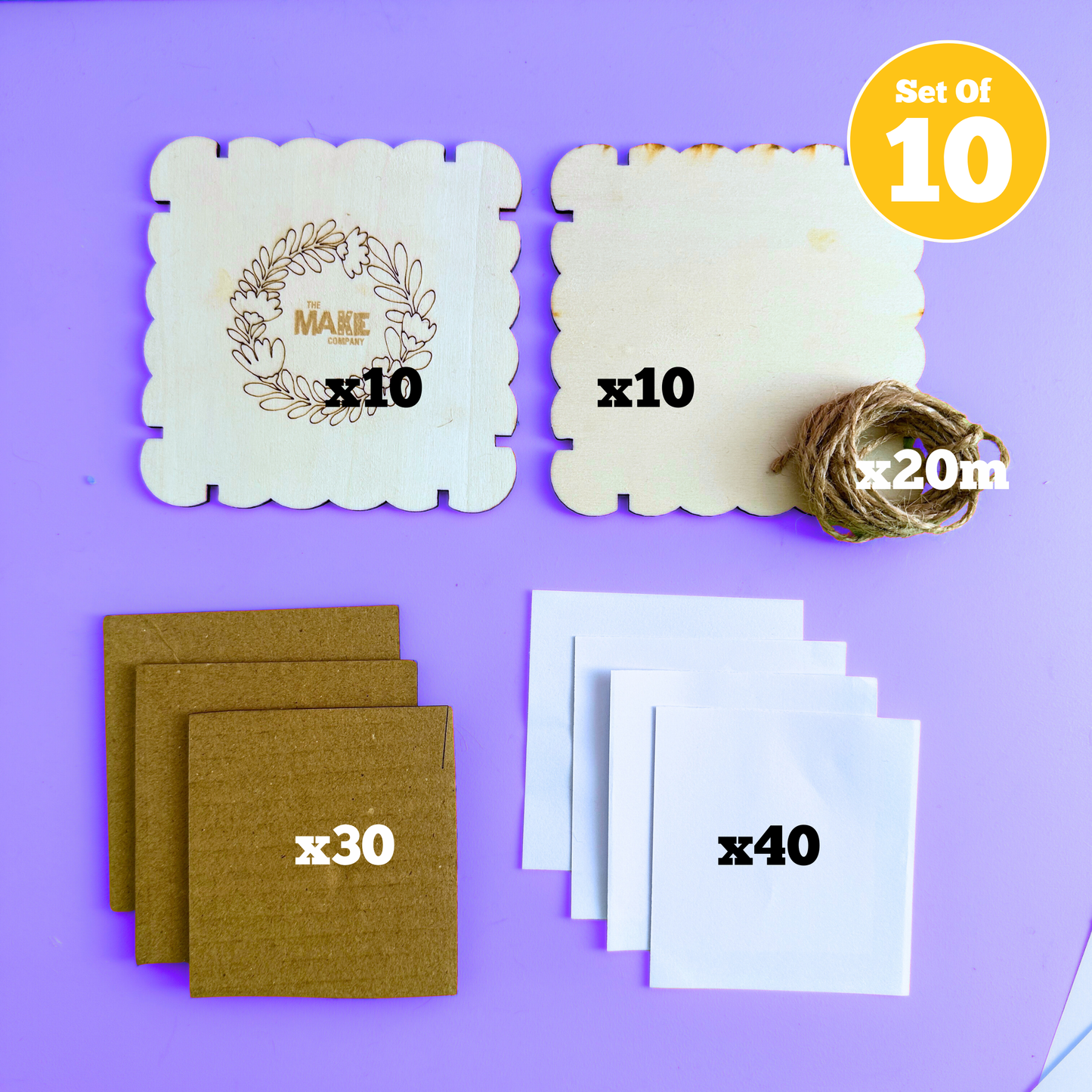 Set of 10 - Flower Press