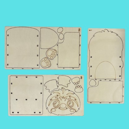 Set of 10 - Animal Desk Organiser