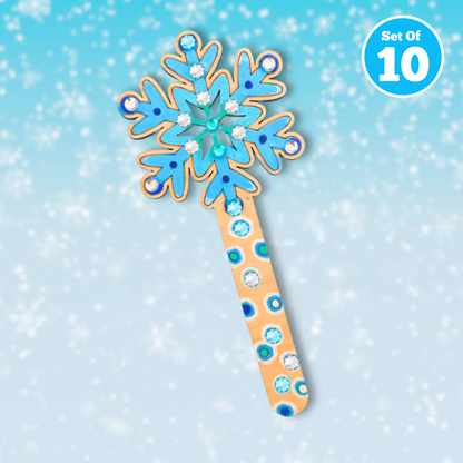 Set of 10 - Snowflake Wand