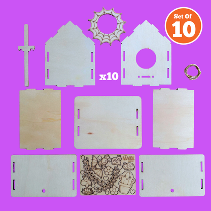Set of 10 - Spiderweb Bird House