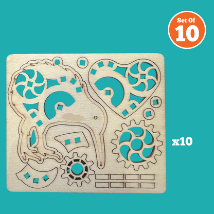 Set of 10 - Spinning Kiwi