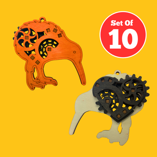 Set of 10 - Spinning Kiwi