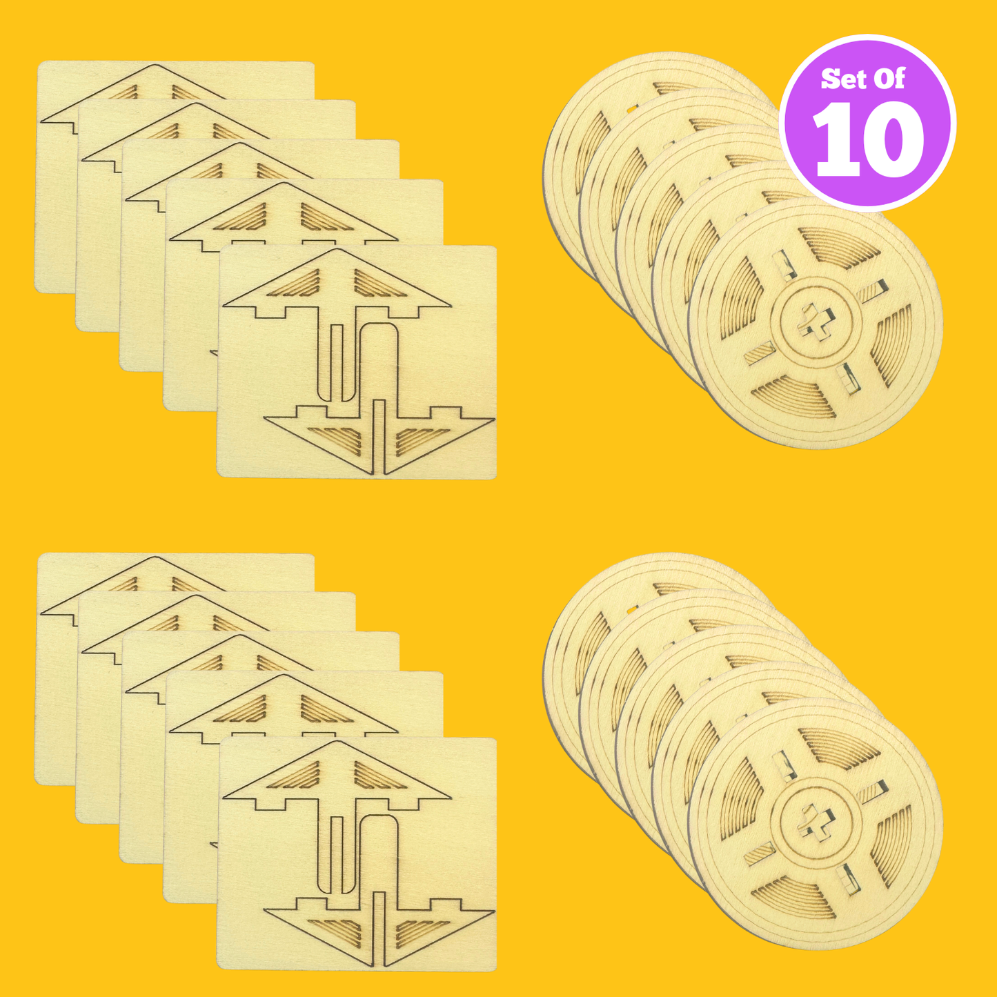 Set of 10 - Spinning Top