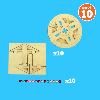 Set of 10 - Spinning Top