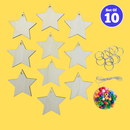 Set of 10 - Star Keyring