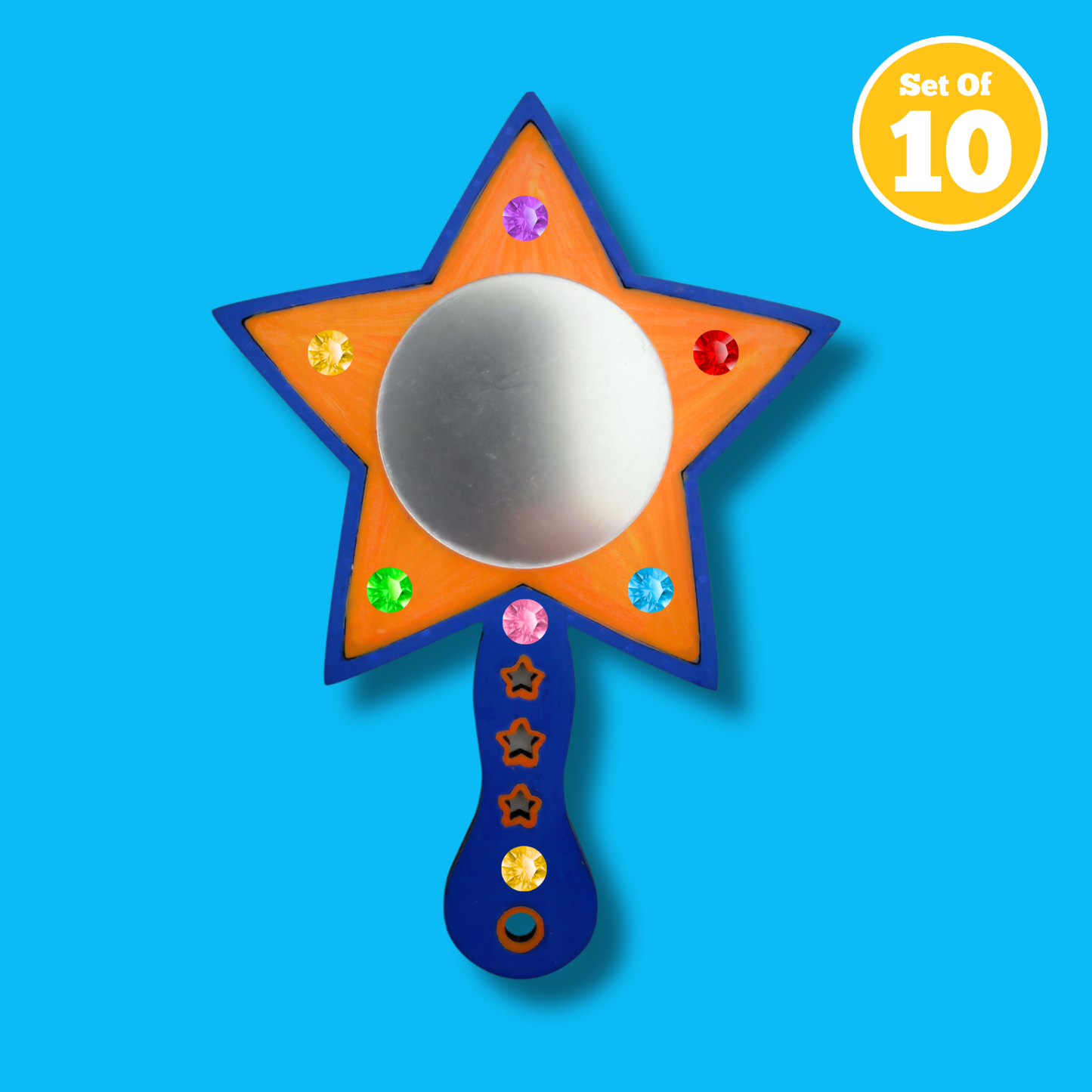 Set of 10 - Star Mirror Wand
